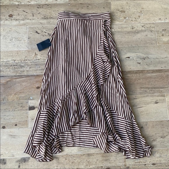 Faithfull the Brand Tramonti Striped wrap skirt M - Picture 13 of 16